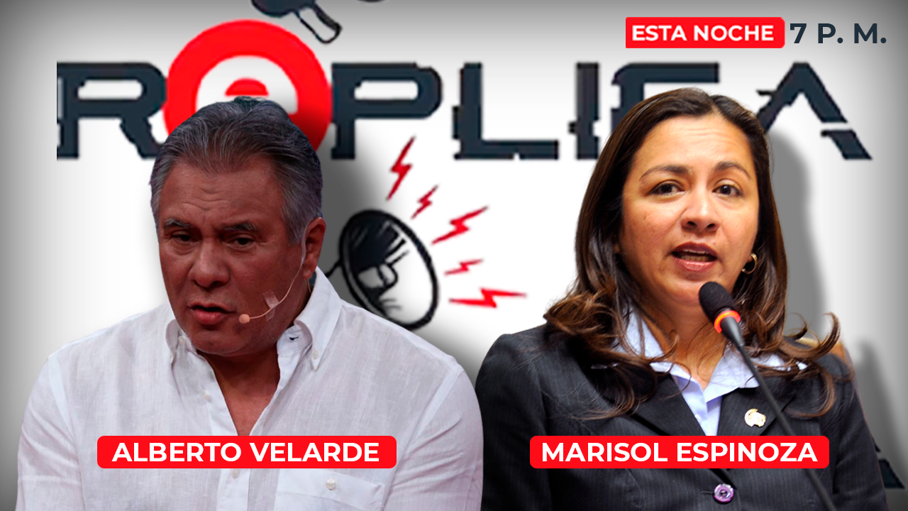 Esta noche en Réplica: Alberto Velarde y Marisol Espinoza