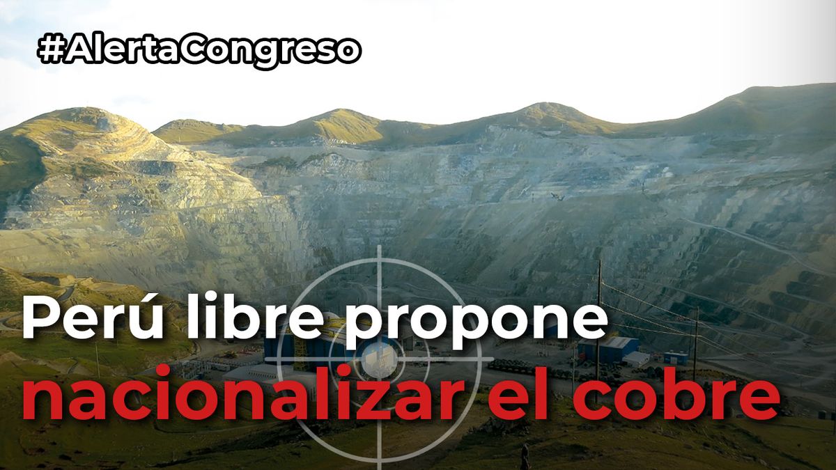 #AlertaCongreso Perú Libre propone nacionalizar el cobre