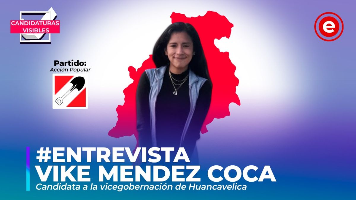 Vike Mendez, candidata a la vicegobernación de Huancavelica por AP