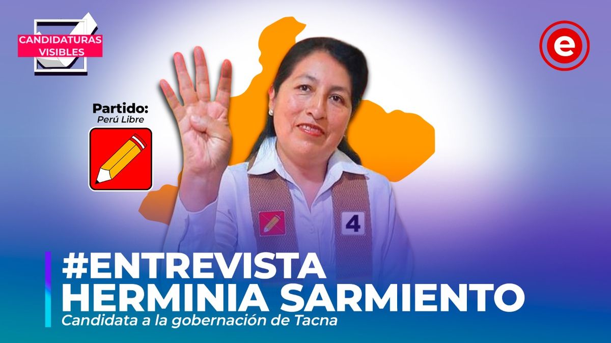 #CandidaturasVisibles | Herminia Sarmiento, candidata a la gobernación de Tacna por Perú Libre