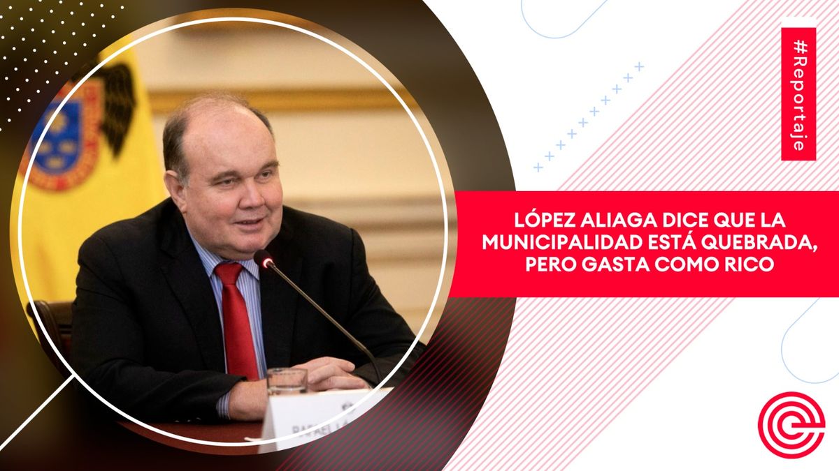 López Aliaga dice que la municipalidad está quebrada, pero gasta como rico