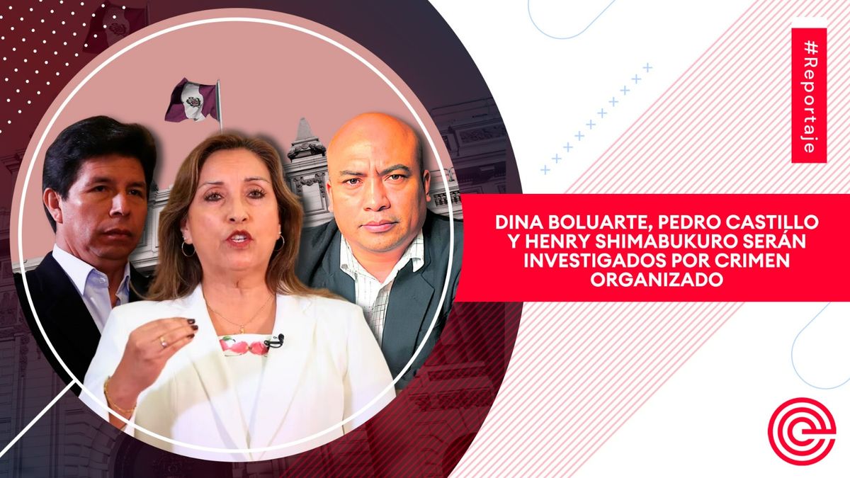 Dina Boluarte, Pedro Castillo y Henry Shimabukuro serán investigados por crimen organizado