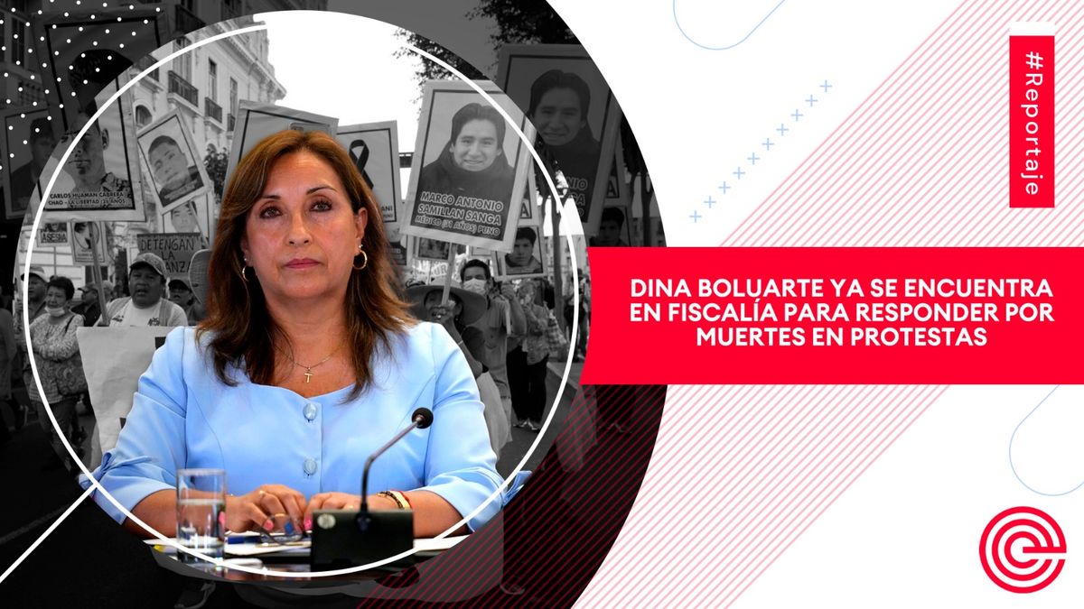 Dina Boluarte ya se encuentra en Fiscalía para responder por muertes en protestas