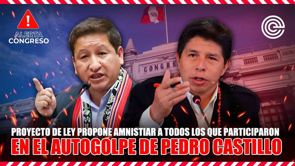 Alerta Congreso | Proponen amnistiar a todos los que participaron en el autogolpe de Castillo