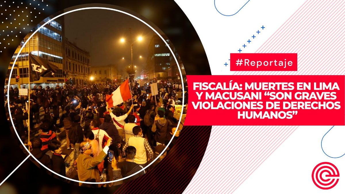 Fiscalía: Muertes en Lima y Macusani “son graves violaciones de derechos humanos”