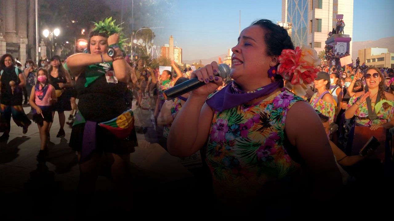 “Que tiemblen los machistas”, colectivos de mujeres tomaron las calles de Santiago de Chile